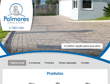 Tablet Screenshot of palmaresac.com.br